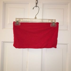 Topshop Red Tube Top